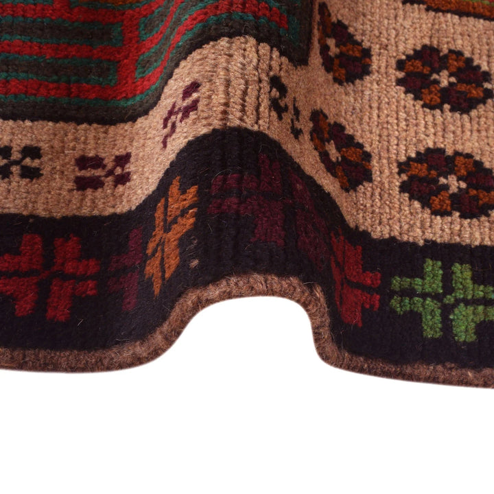 Afghan Baluchi Rug 4' 0" x 6' 7" Hand-Knotted | No. AL49363