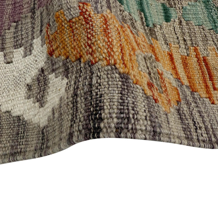 Afghan Vegetable Kilim Rug 2'7" x 4'0" Flat-Weave | No. AL49489