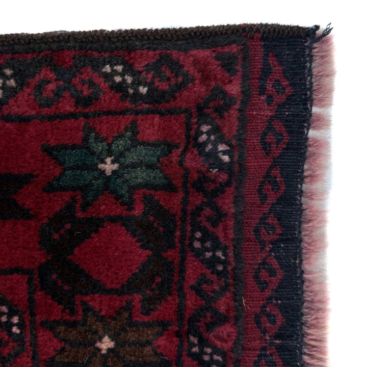 Afghan Baluchi Rug 3' 10" x 6' 11" Hand-Knotted | No. AL49507