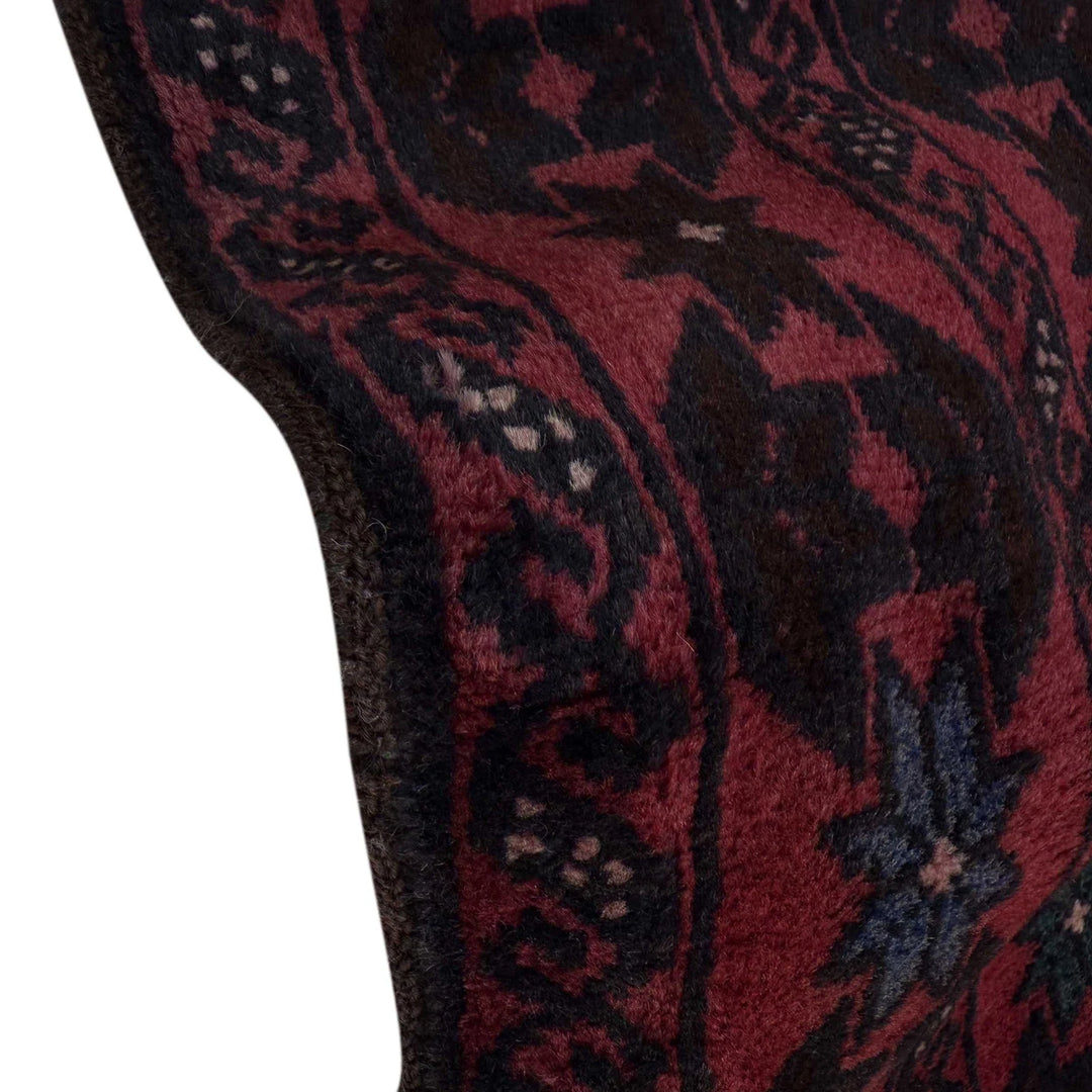 Afghan Baluchi Rug 3' 10" x 6' 11" Hand-Knotted | No. AL49507