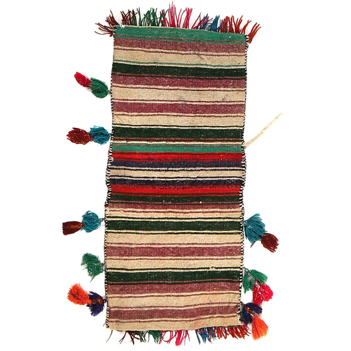 Afghan Khorjin Rug 1' 1" x 2' 4" Hand-Knotted | No. AL49567
