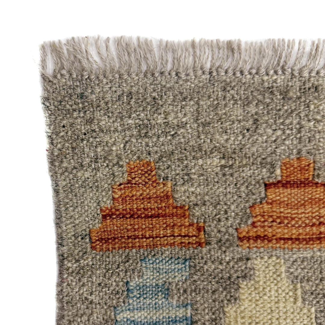 Multicolor Afghan Vegetable Kilim Rug 5' 11" x 7' 10" Flat-Weave | No. AL49574