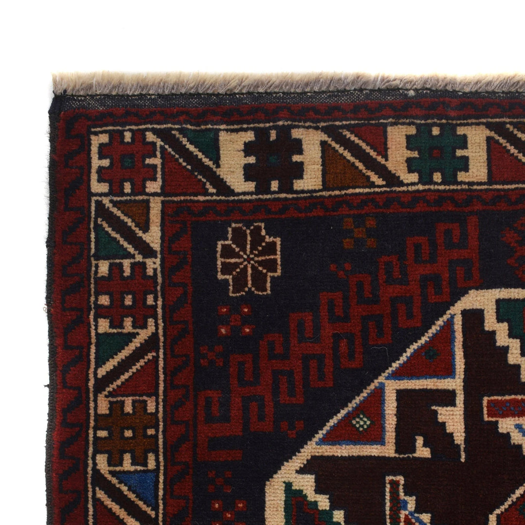 Afghan Baluchi Rug 2' 10" x 4' 6" Hand-Knotted | No. AL49578