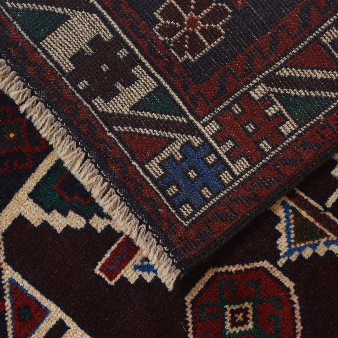 Afghan Baluchi Rug 2' 10" x 4' 6" Hand-Knotted | No. AL49578