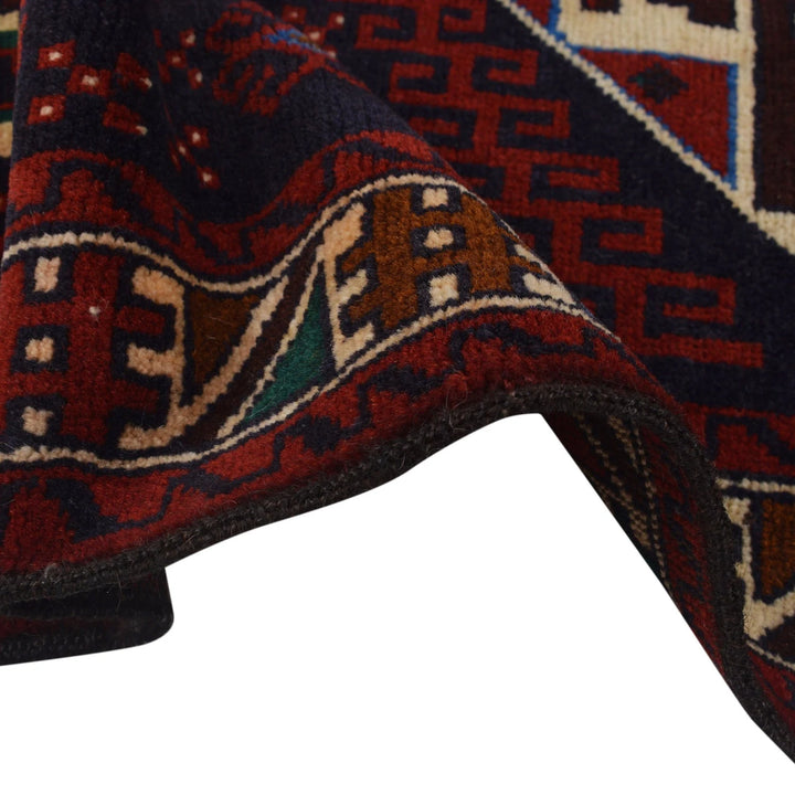 Afghan Baluchi Rug 2' 10" x 4' 6" Hand-Knotted | No. AL49578
