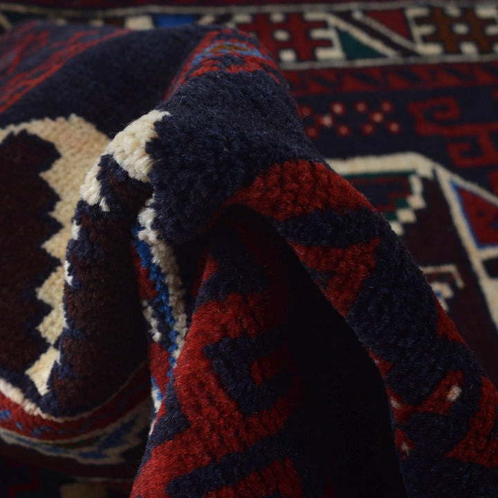 Afghan Baluchi Rug 2' 10" x 4' 6" Hand-Knotted | No. AL49578