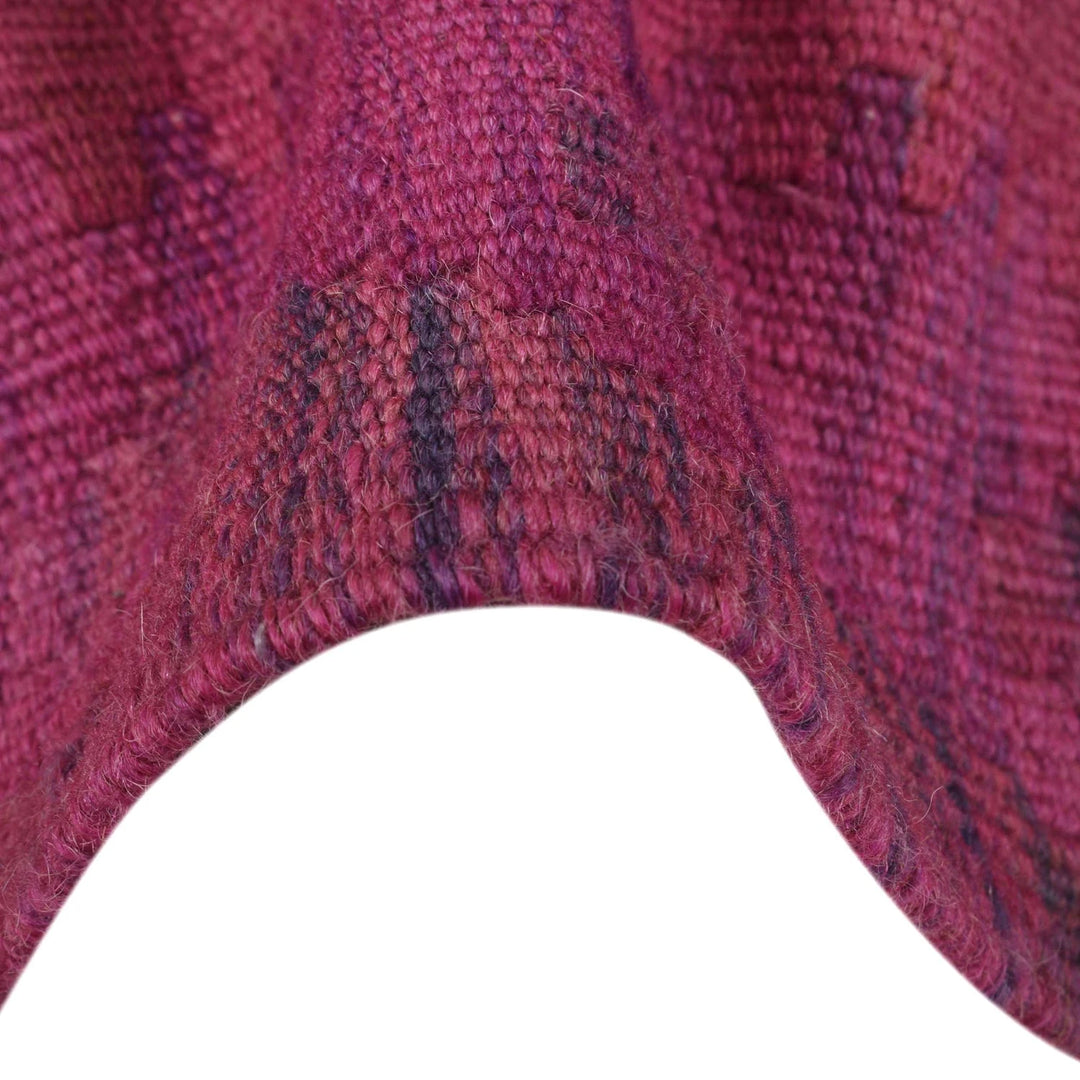 Pink Pakistani Overdyed Kilim Rug 2' 6" x 4' 1" Flat-Weave | No. AL49596