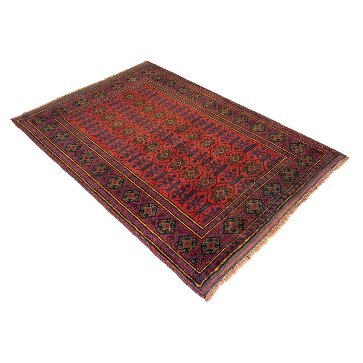 Afghan Baluchi Rug 2' 11" x 4' 3" Hand-Knotted | No. AL49936