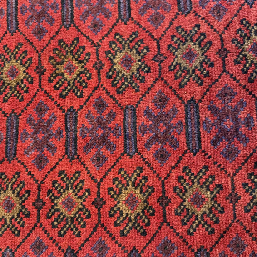 Afghan Baluchi Rug 2' 11" x 4' 3" Hand-Knotted | No. AL49936