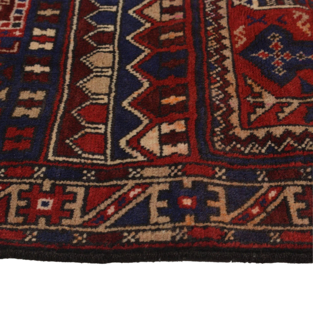 Afghan Prayer Rug 2' 8" x 4' 2" Hand-Knotted | No. AL50095