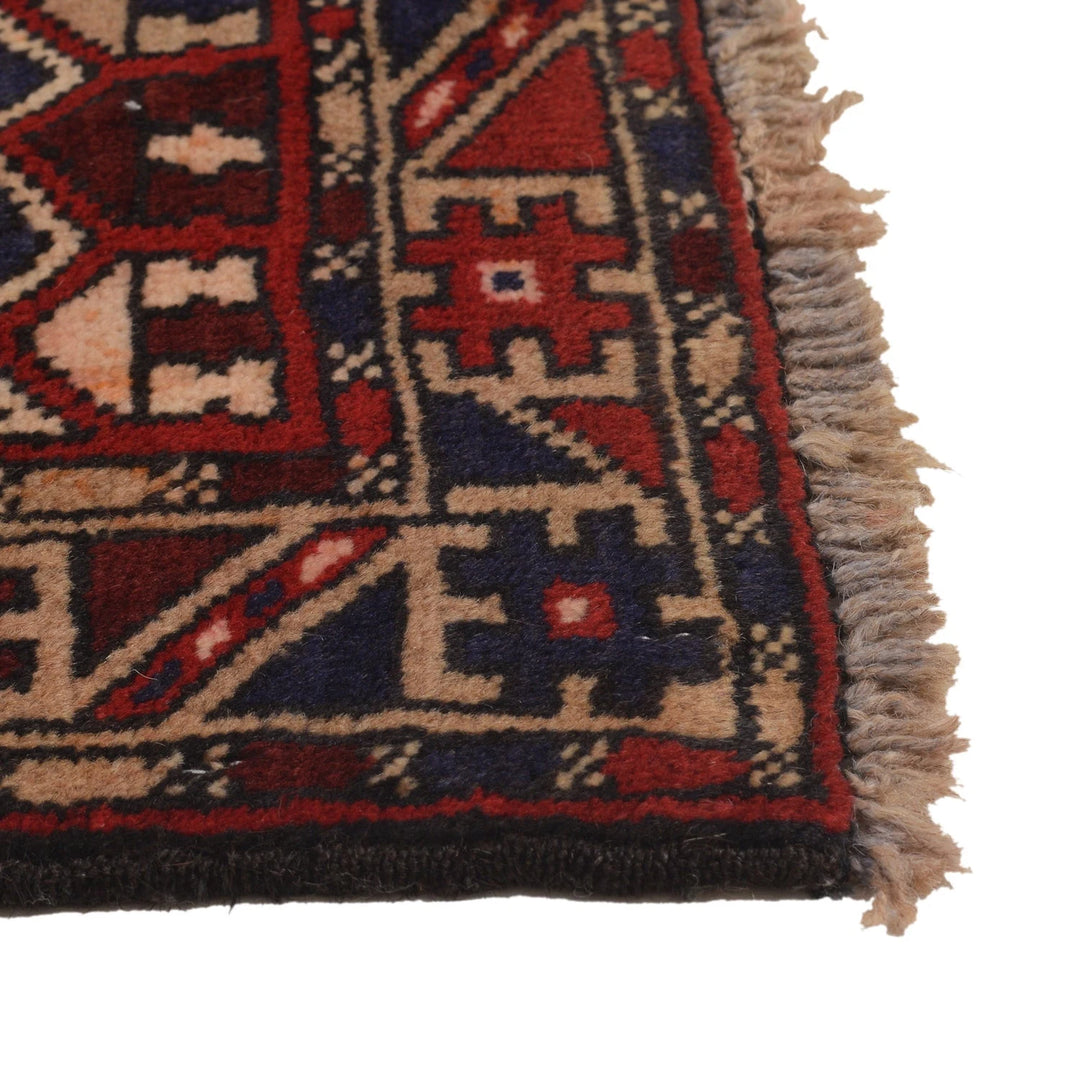 Afghan Prayer Rug 2' 8" x 4' 2" Hand-Knotted | No. AL50095
