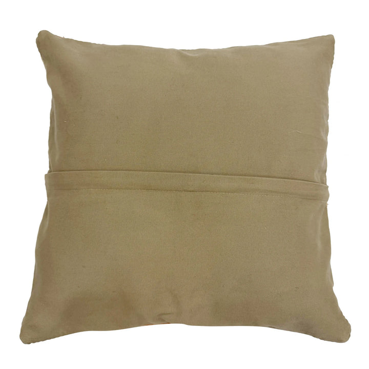 Afghan Geometric Cushion 1' 5" x 1' 6" Hand-Knotted | No. AL500981