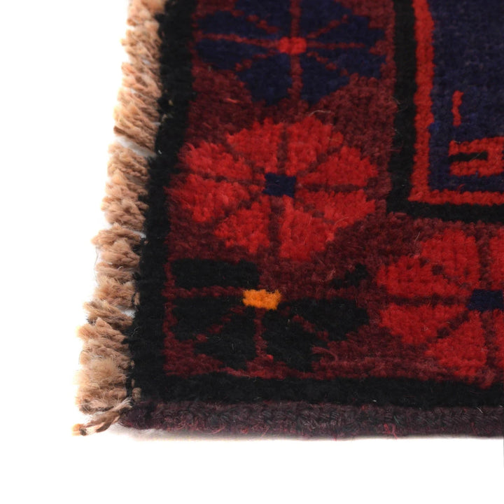 Afghan Baluchi Rug 3' 2" x 4' 8" Hand-Knotted | No. AL50242