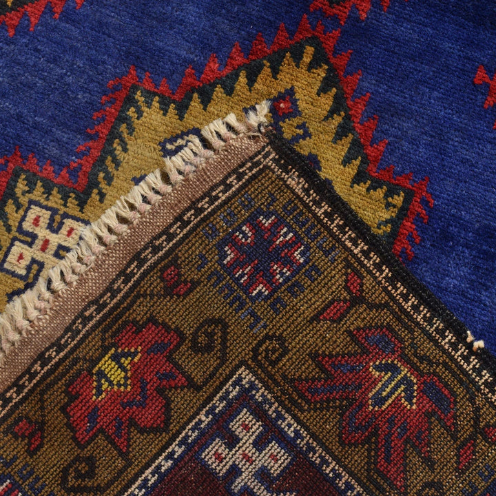 Afghan Baluchi Rug 2' 9" x 4' 11" Hand-Knotted | No. AL50278