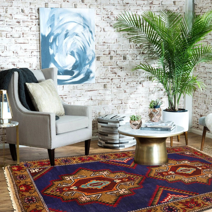 Afghan Baluchi Rug 2' 9" x 4' 11" Hand-Knotted | No. AL50278