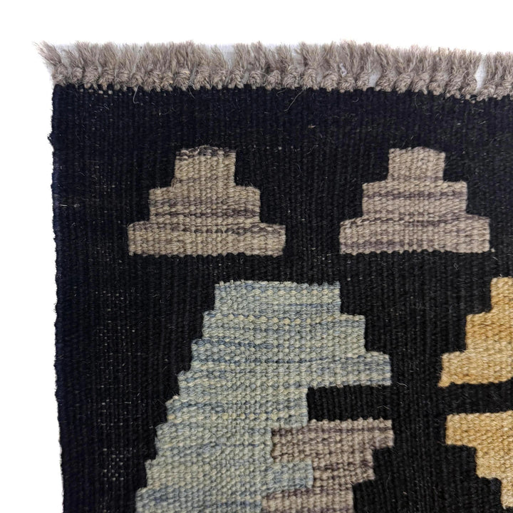 Afghan Vegetable Kilim Rug 6' 7" x 9' 9" Flat-Weave | No. AL503641