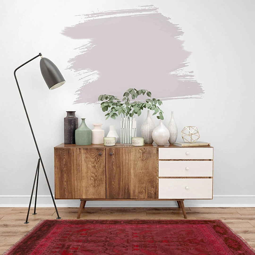 Pink Pakistani Overdye Rug 3' 9" x 5' 2" Hand-Knotted | No. AL50389