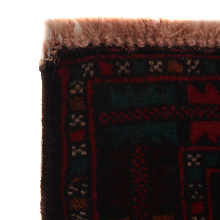 Afghan Baluchi Rug 3' 1" x 4' 8" Hand-Knotted | No. AL50508