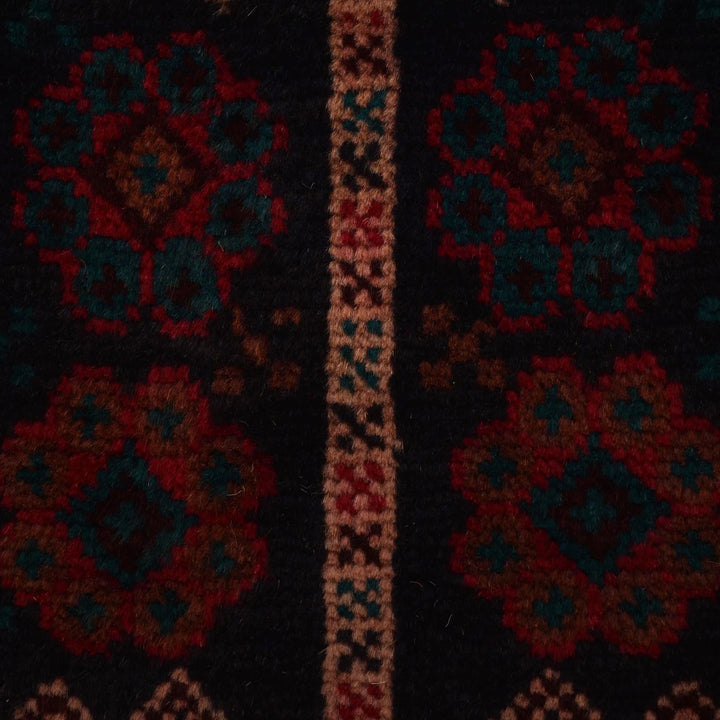 Afghan Baluchi Rug 3' 1" x 4' 8" Hand-Knotted | No. AL50508