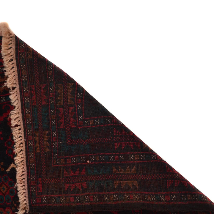 Afghan Baluchi Rug 3' 1" x 4' 8" Hand-Knotted | No. AL50508