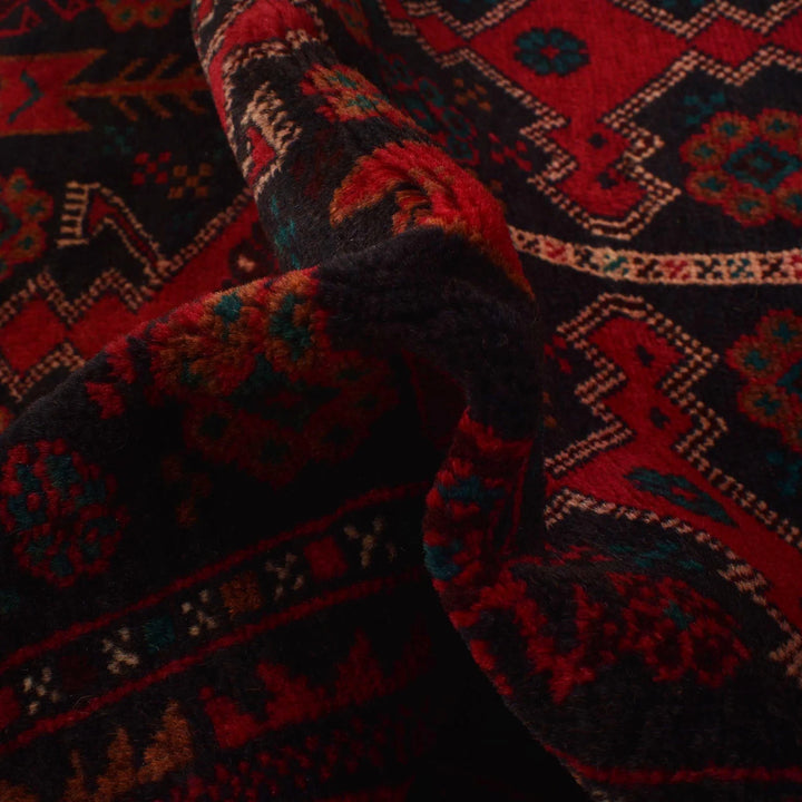 Afghan Baluchi Rug 3' 1" x 4' 8" Hand-Knotted | No. AL50508
