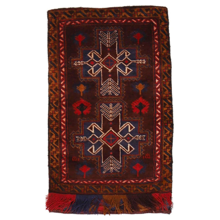 Afghan Balisht Rug 1' 9" x 2' 11" Hand-Knotted | No. AL50613