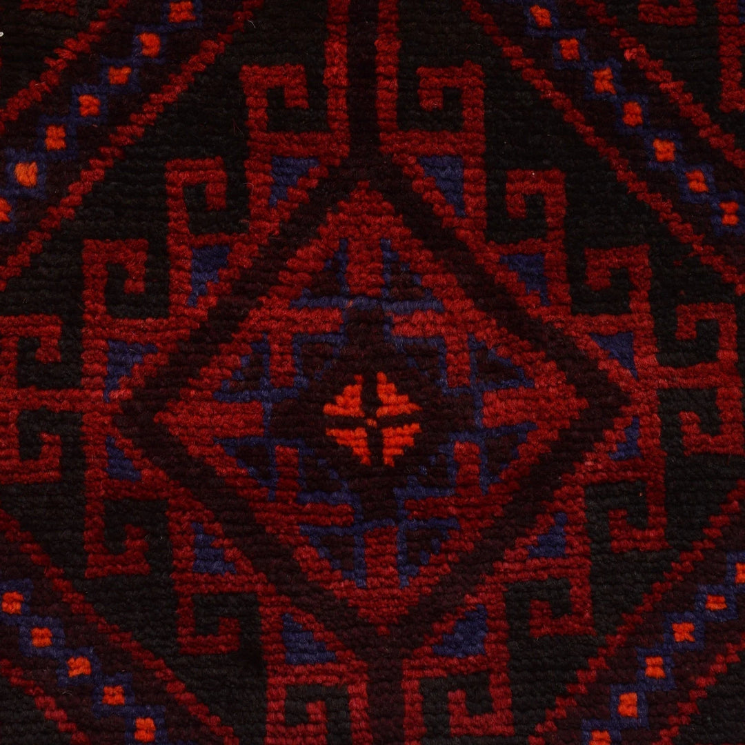 Afghan Baluchi Rug 4' 7" x 7' 11" Hand-Knotted | No. AL50754