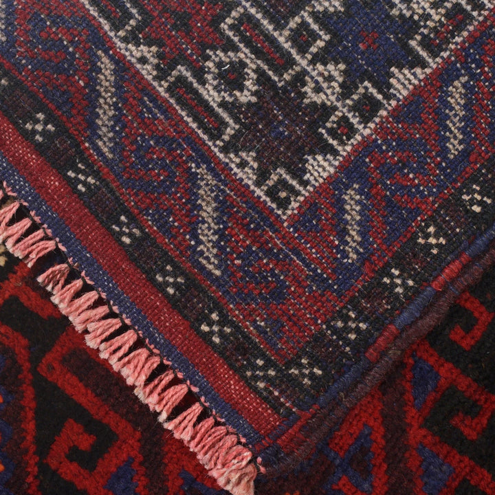 Afghan Baluchi Rug 4' 7" x 7' 11" Hand-Knotted | No. AL50754