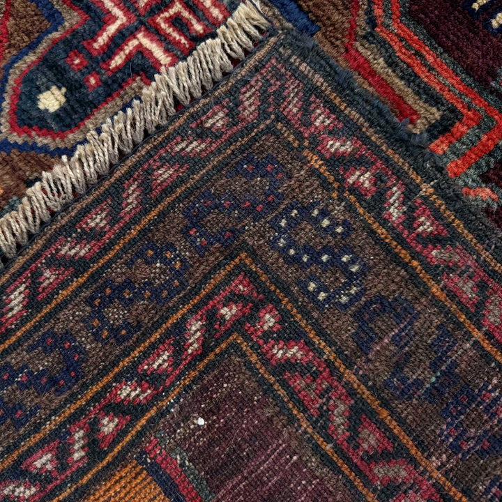 Afghan Baluchi Rug 3' 7" x 6' 0" Hand-Knotted | No. AL50827