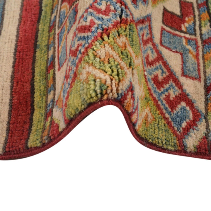 Afghan Khurjeen Rug 4' 0" x 5' 9" Hand-Knotted | No. AL50841