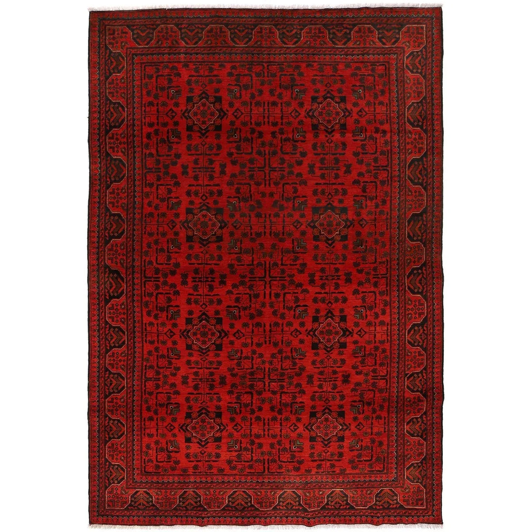 Afghan Khal Mohammadi Rug 6' 7" x 9' 10" Hand-Knotted | No. AL51164