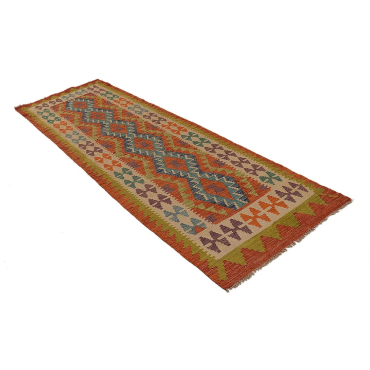 Afghan Kilim Runner 2' 10" x 9' 2" Flat-Weave | No. AL51170