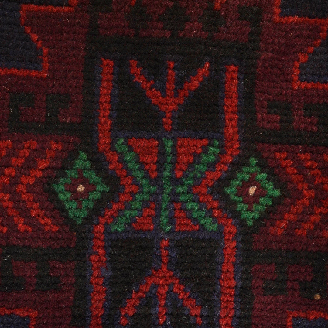 Afghan Baluchi Rug 4' 2" x 6' 6" Hand-Knotted | No. AL51236