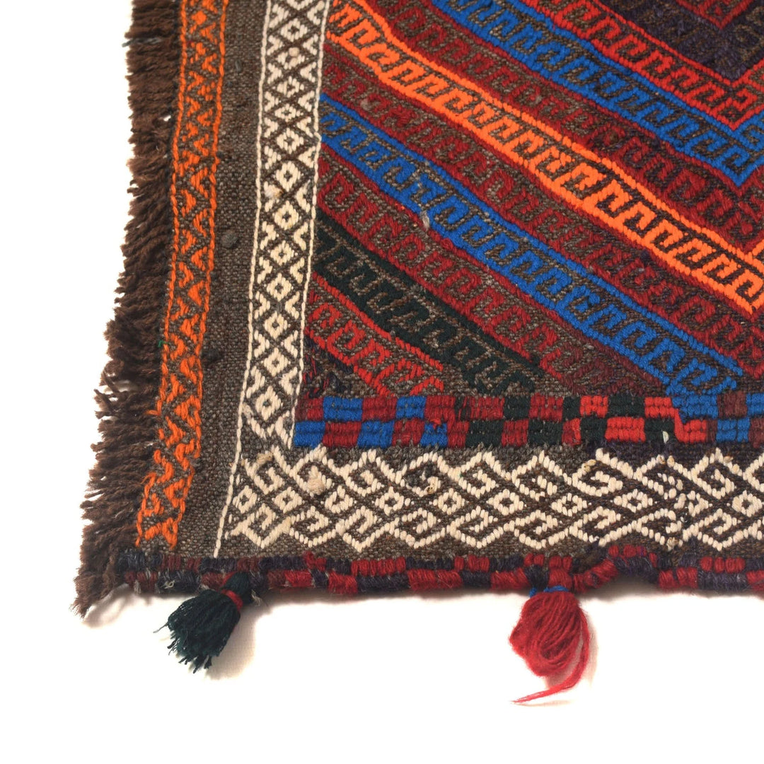 Afghan Kilim Rug 2' 7" x 8' 11" Flat-Weave | No. AL51342