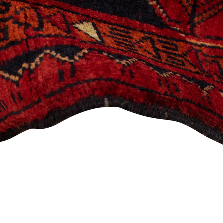 Red Afghan Khal Mohammadi Rug 3' 4" x 4' 8" Hand-Knotted | No. AL51353