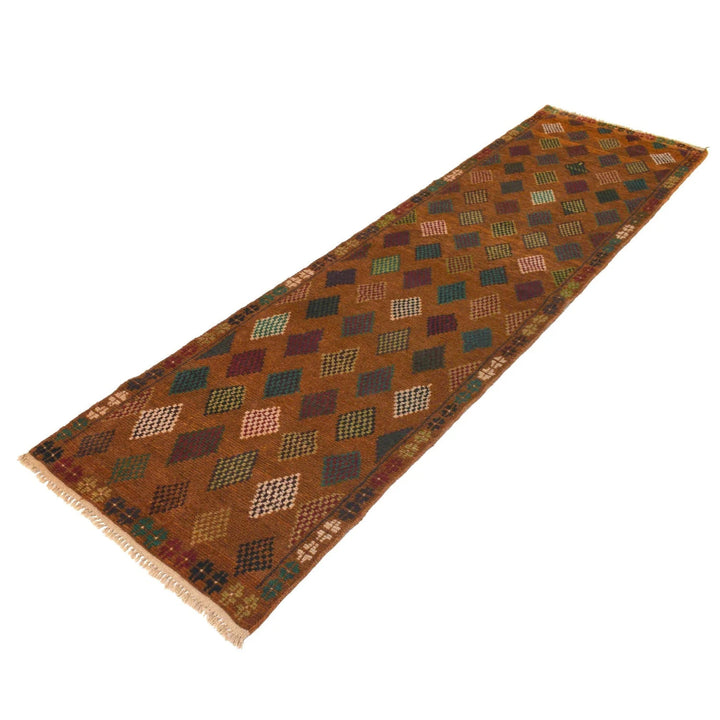 Afghan Baluchi Runner 2' 6" x 9' 6" Hand-Knotted | No. AL51444