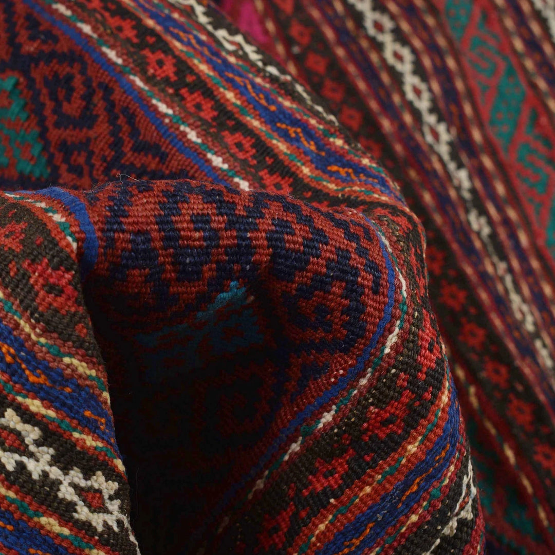 Afghan Kilim Rug 4' 2" x 6' 7" Flat-Weave | No. AL51822