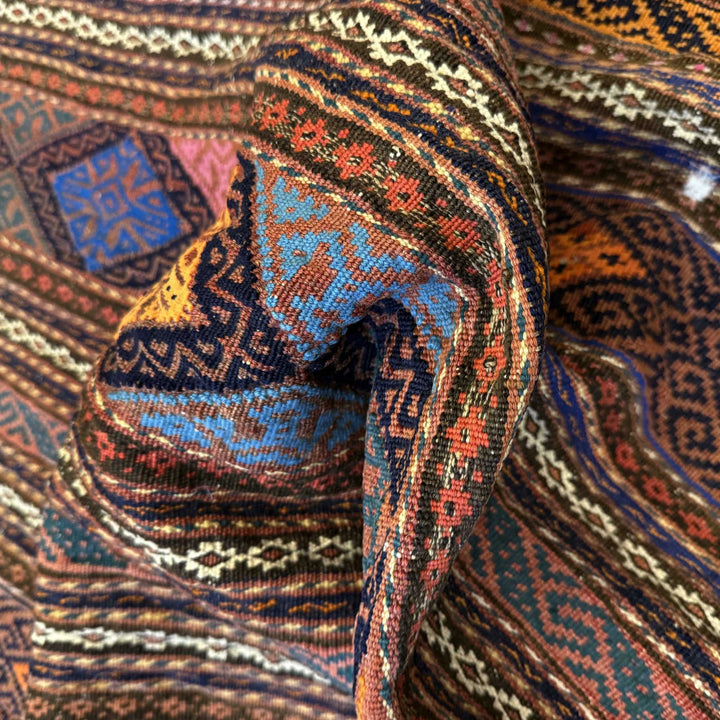 Afghan Kilim Rug 4' 2" x 6' 7" Flat-Weave | No. AL51822