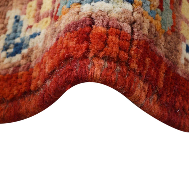 Afghan Heriz Rug 6'8" x 9'7" Hand-Knotted | No. AL51898