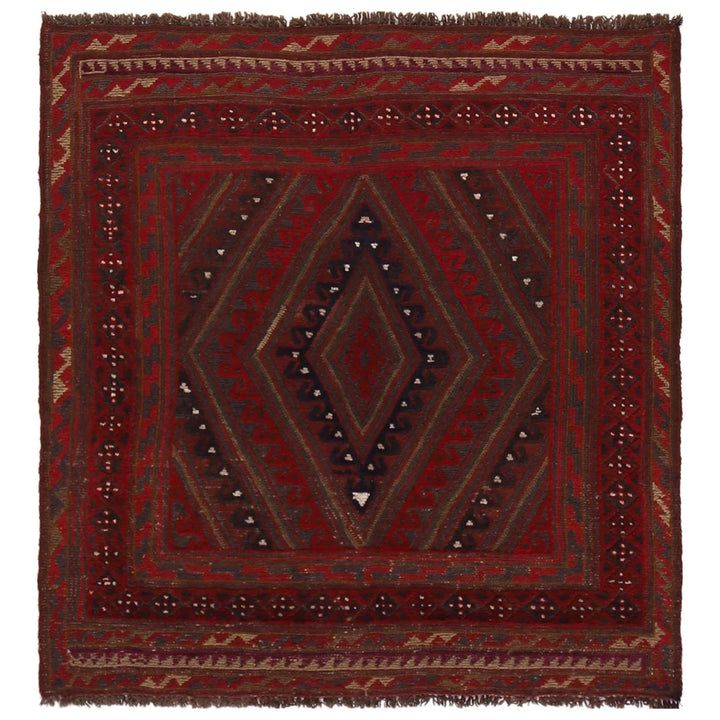 Afghan Mashwani Rug 3' 9" x 4' 0" Hand-Knotted | No. AL51926