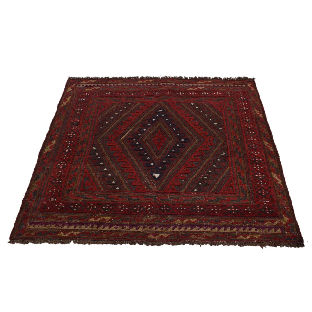 Afghan Mashwani Rug 3' 9" x 4' 0" Hand-Knotted | No. AL51926