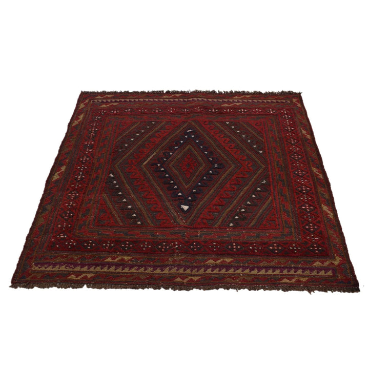 Afghan Mashwani Rug 3' 9" x 4' 0" Hand-Knotted | No. AL51926