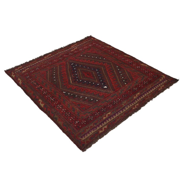 Afghan Mashwani Rug 3' 9" x 4' 0" Hand-Knotted | No. AL51926