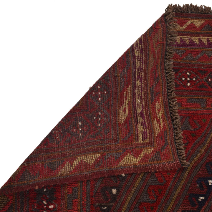 Afghan Mashwani Rug 3' 9" x 4' 0" Hand-Knotted | No. AL51926