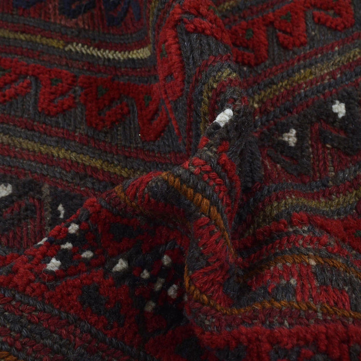Afghan Mashwani Rug 3' 9" x 4' 0" Hand-Knotted | No. AL51926