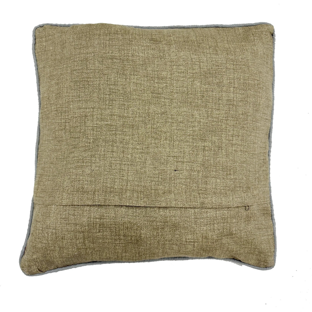 Afghan Kilim Cushion 1' 5" x 1' 5" Flat-Weave | No. AL519737