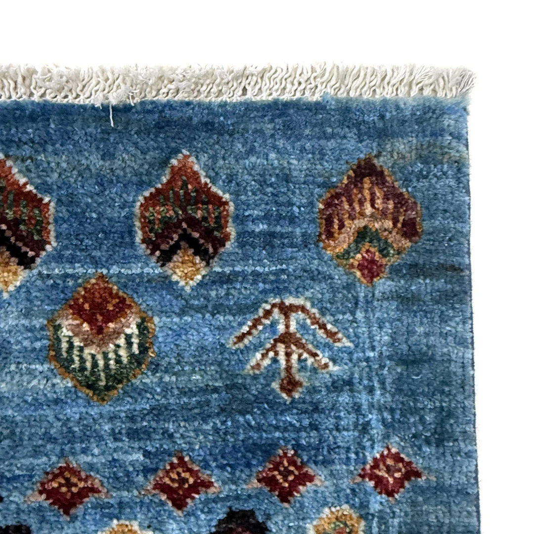 Multicolor Afghan Tree Of Life Rug 6' 5" x 10' 0" Hand-Knotted | No. AL51998