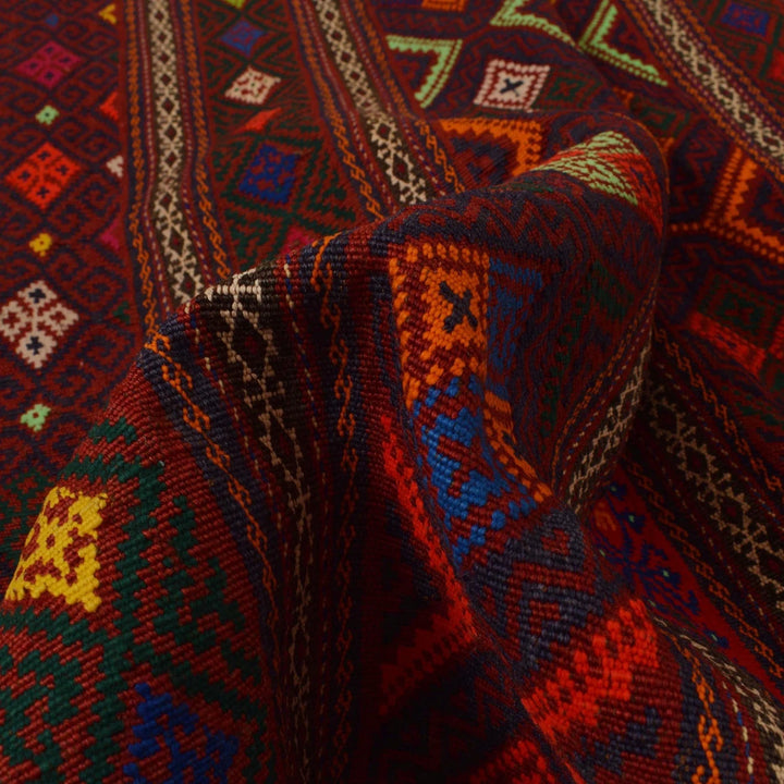 Afghan Kilim Rug 4' 5" x 7' 3" Flat-Weave | No. AL52008