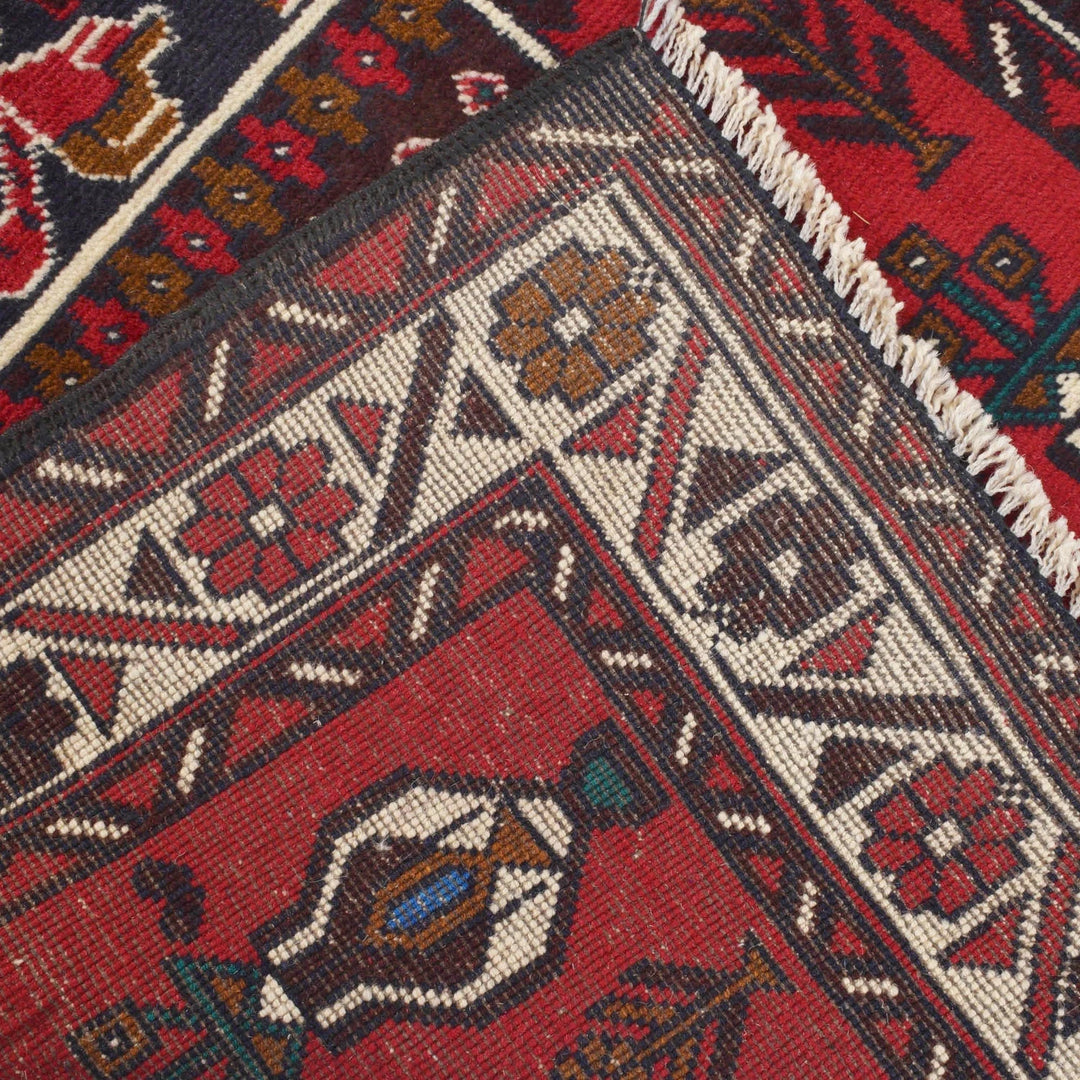 Afghan Baluchi Rug 2' 11" x 5' 2" Hand-Knotted | No. AL52083