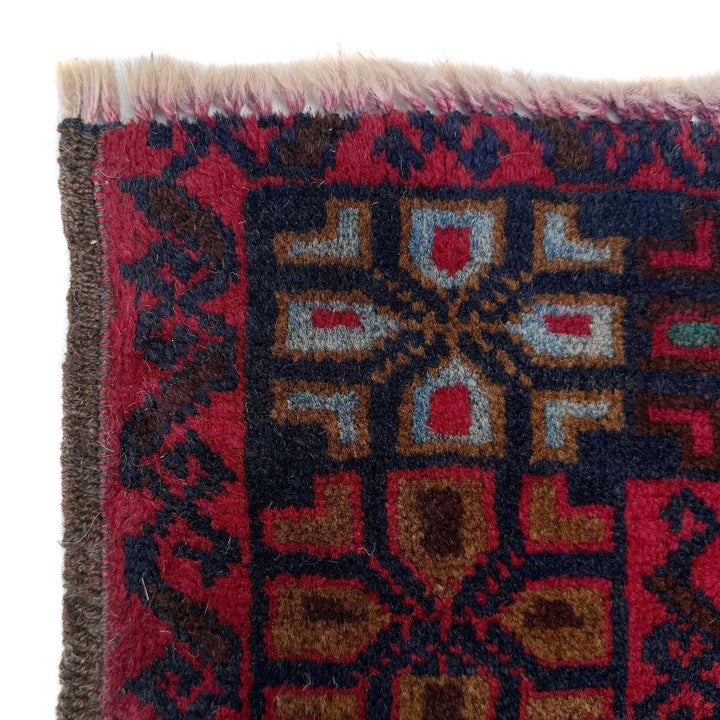 Afghan Baluchi Rug 2' 10" x 4' 6" Hand-Knotted | No. AL52143